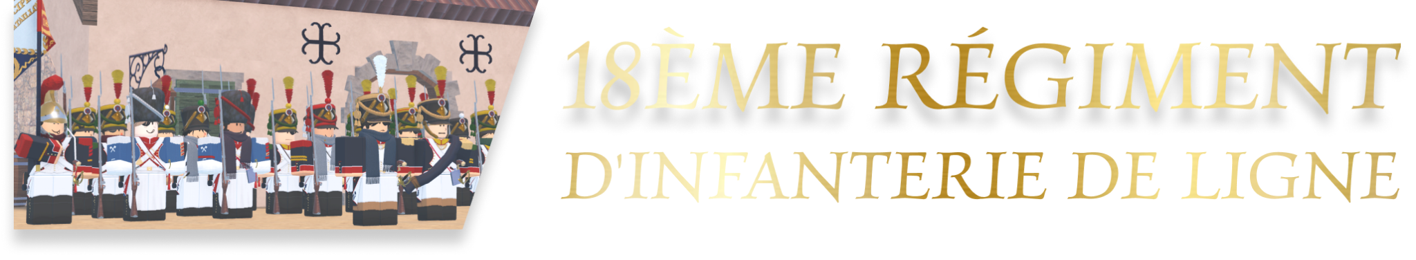 18e Régiment 배너